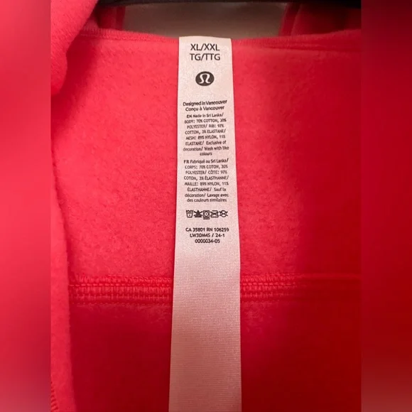 LuluLemon Scuba Oversized Half-Zip Hoodie in Glaze Pink - Picture 4 of 6